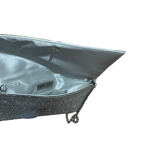 Nina Crystal Clutch in Silver - Picture 3 of 3